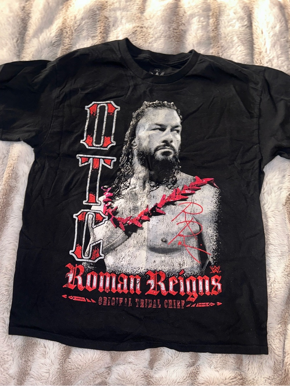Ripple Junction - Roman Reigns Black Graphic Tee - Original Tribal Chief